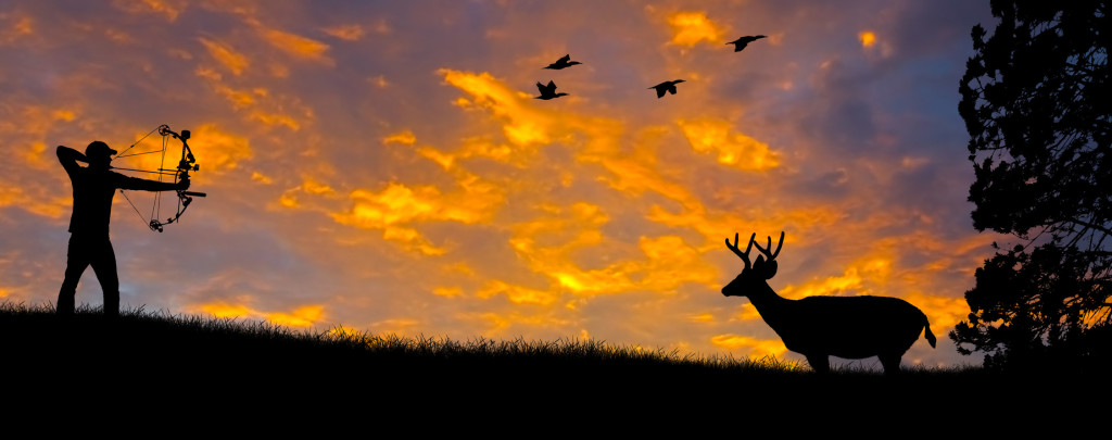 Bow Hunting Silhouette